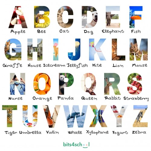 English Alphabet with real objects - Classroom Decoration (Deliverable)